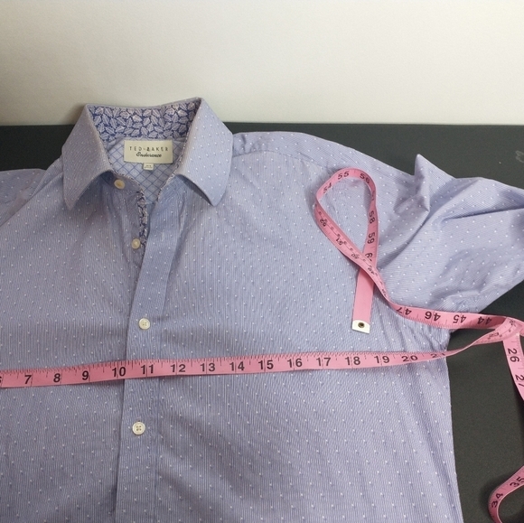 Ted Baker Endurance Button Up Shirt, size 15.5 32/33 - Picture 10 of 12